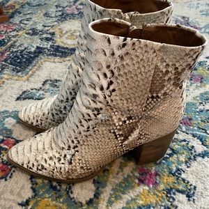 Snake Skin Booties